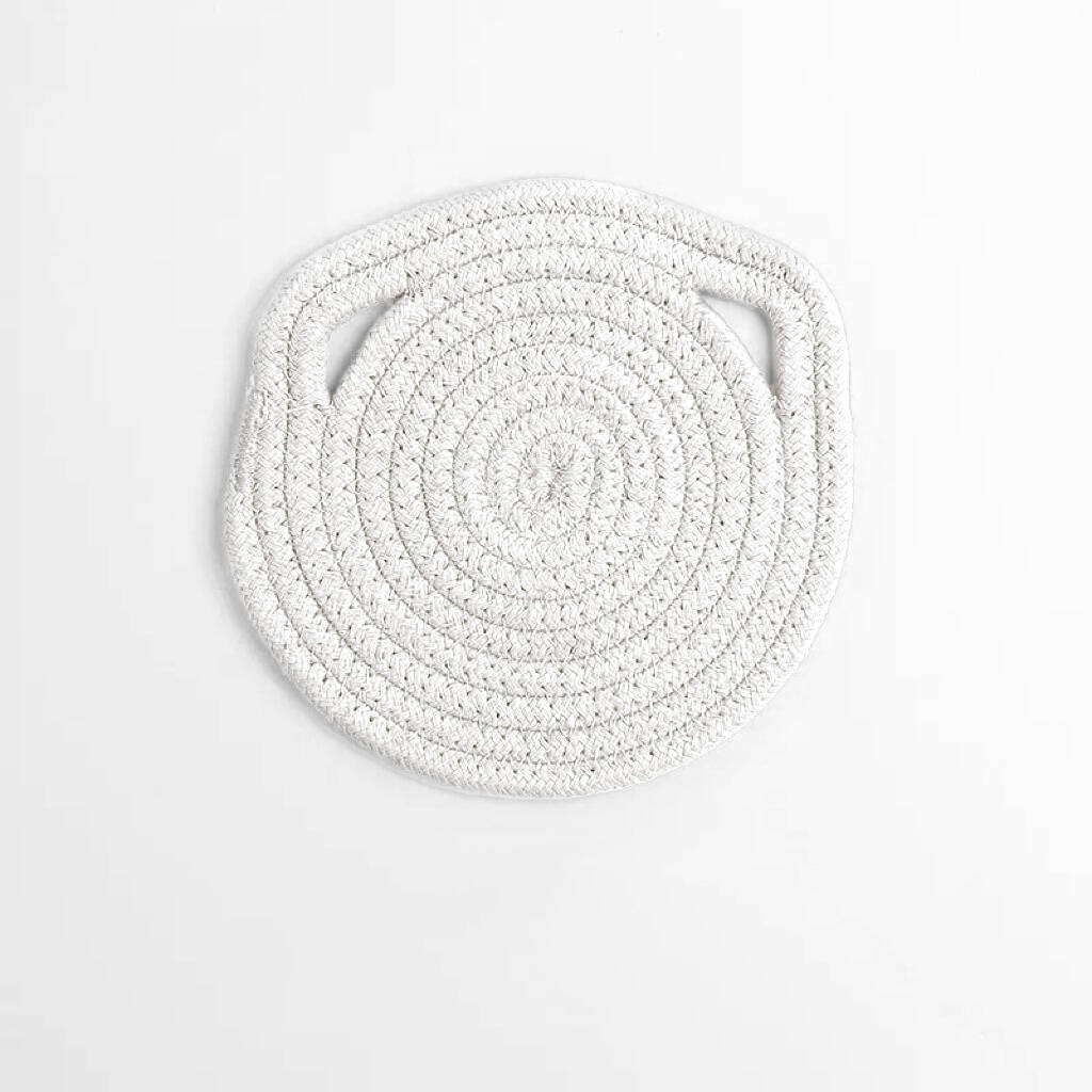 Mantel de Lino y Algodón Tejido, Aislante, Estilo Japonés, Antideslizante, para Platos, Tazones, Estilo Nórdico