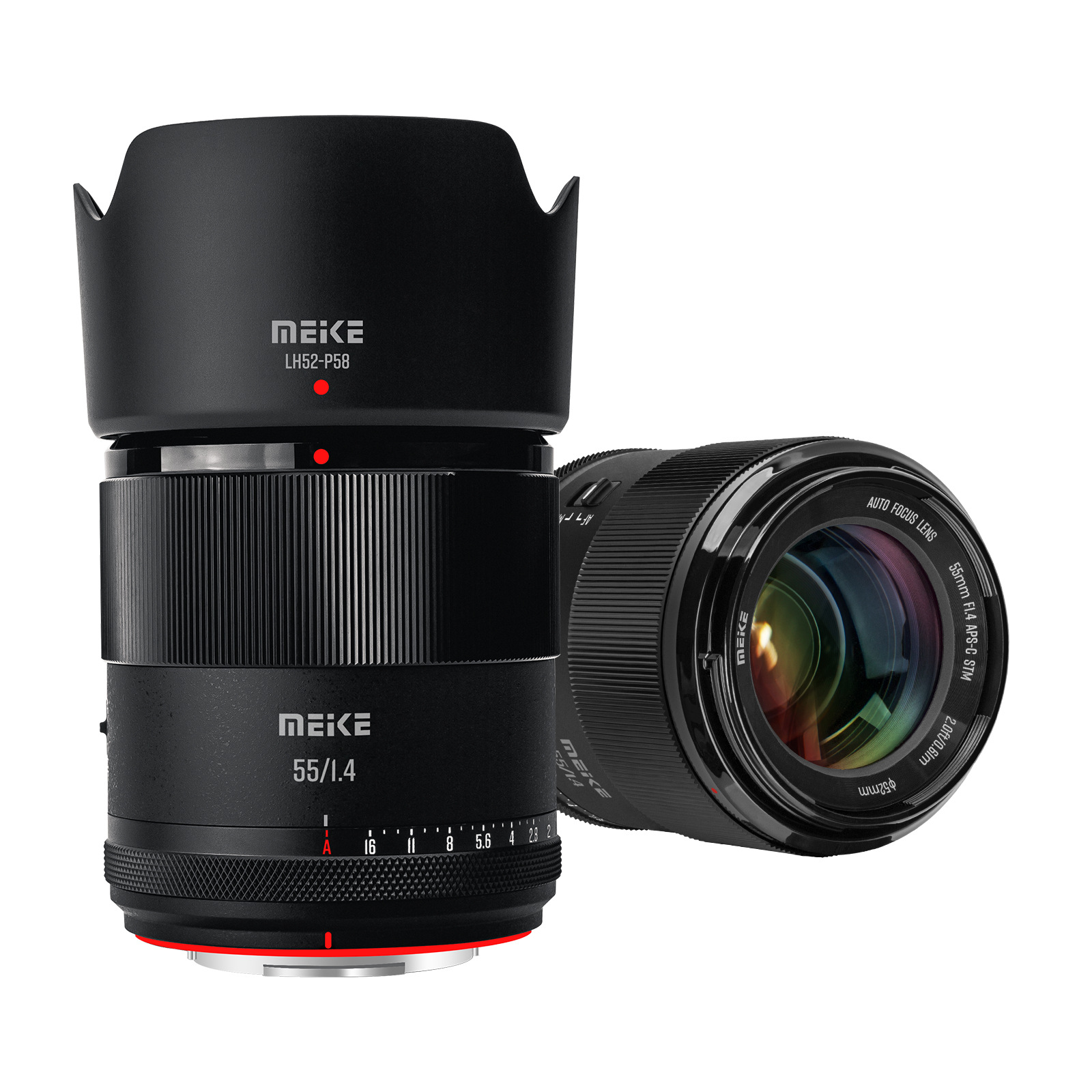 MEKE 55mm F1.4 half-frame autofocus lens, large aperture portrait, fixed focus, suitable for Sony, Nikon, Fuji