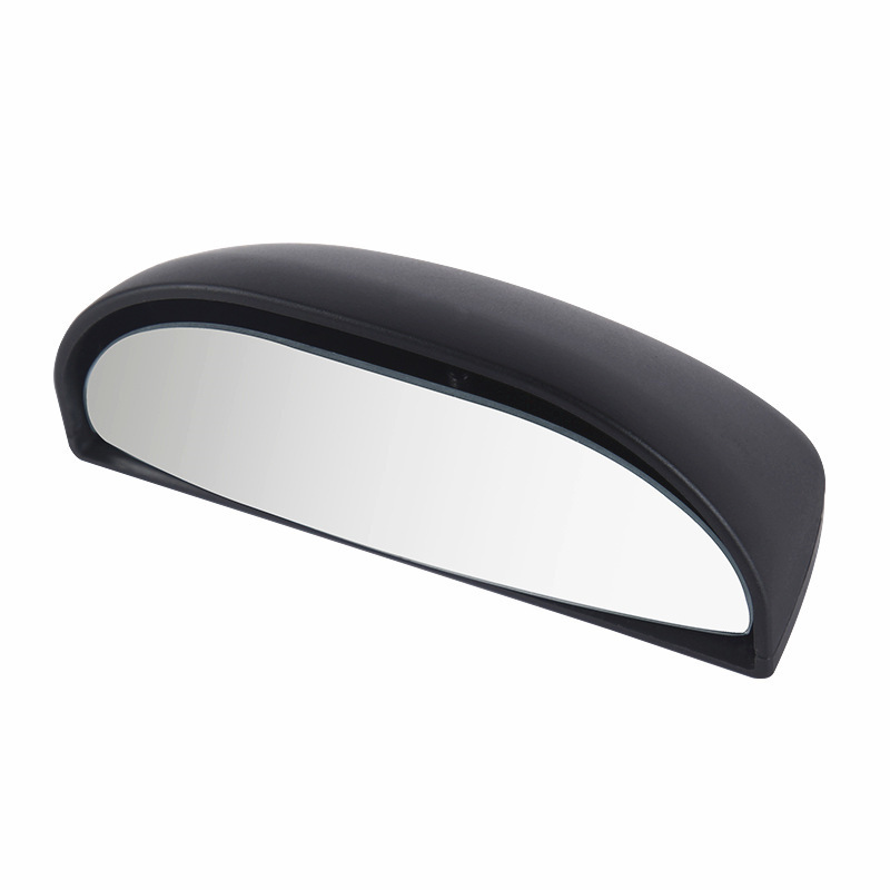 Qìchē Car rearview mirror wide-angle blind spot mirror 360° adjustable (Large field of view rear view auxiliary mirror) - black