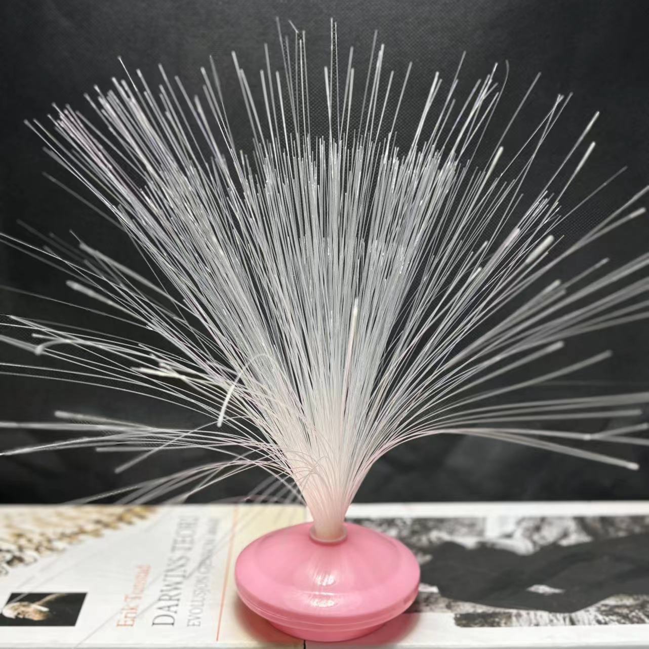 Lámpara de fibra óptica LED estrella de fibra óptica decoración del dormitorio doméstico LED luz nocturna colorida luz de atmósfera de cambio de color automático