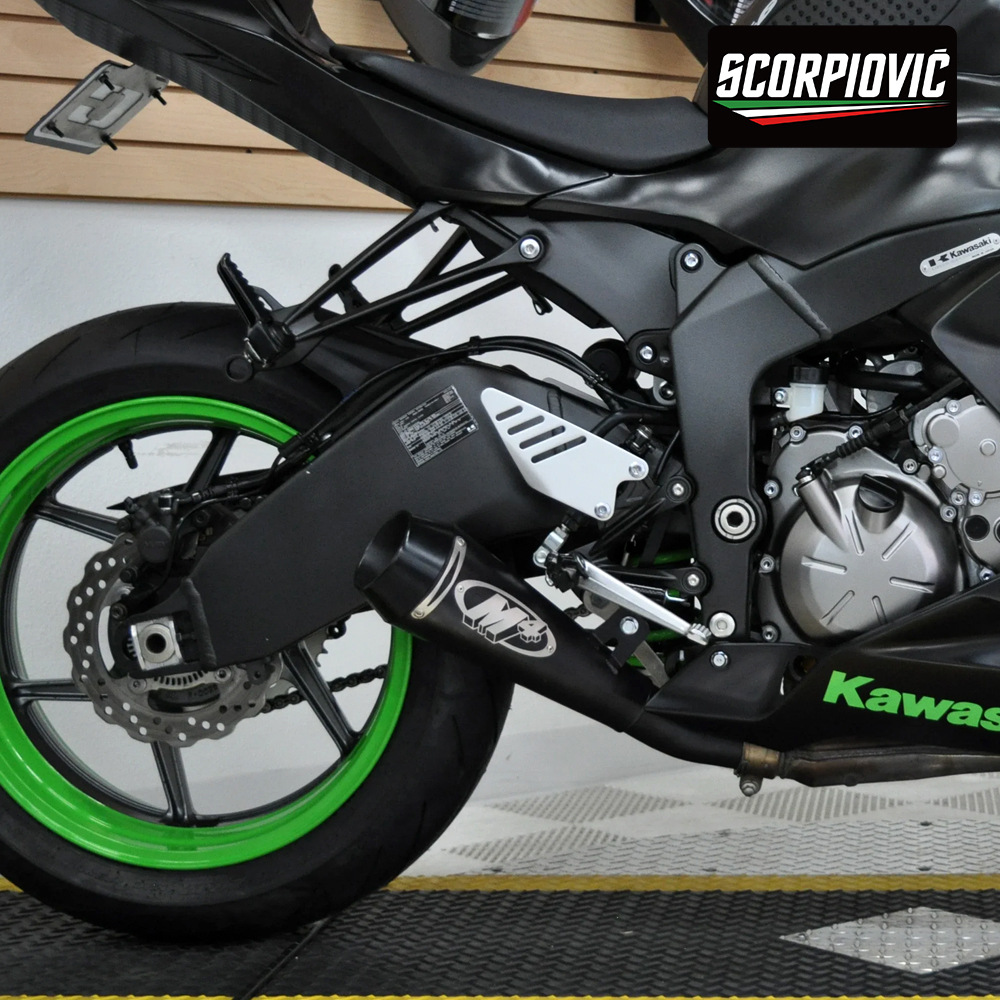 ZX6R with oxygen port integrated middle tail exhaust pipe motorcycle locomotive modification non-destructive installation 2024-2025