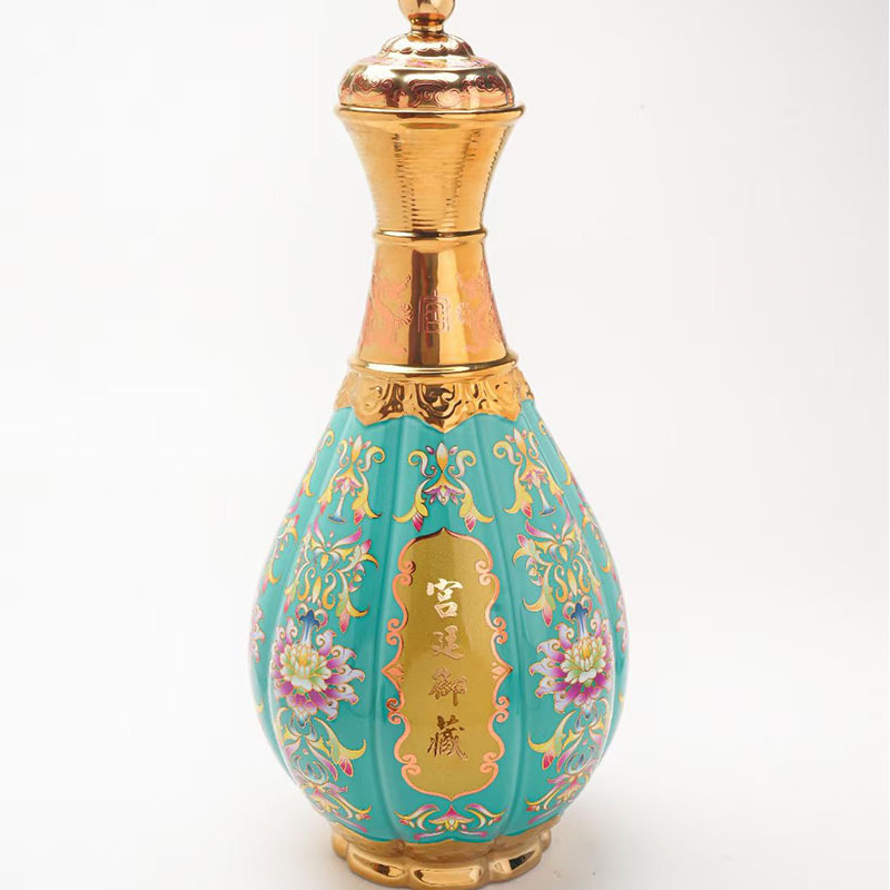 Palace Royal Collection 빈 와인병 선물 상자 포함 [녹색]