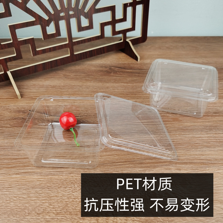 Rollo de torta caja de embalaje japonés rebanada caja transparente corte bloque caja de embalaje rollo Menglong único rollo suizo caja de embalaje