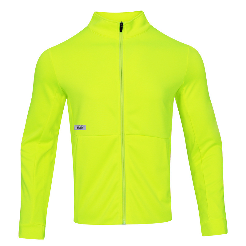 Giacca da allenamento unisex ad asciugatura rapida, con collo alto e cerniera, per corsa e abbigliamento casual (poliestere traspirante, 8 taglie)_voghion.com