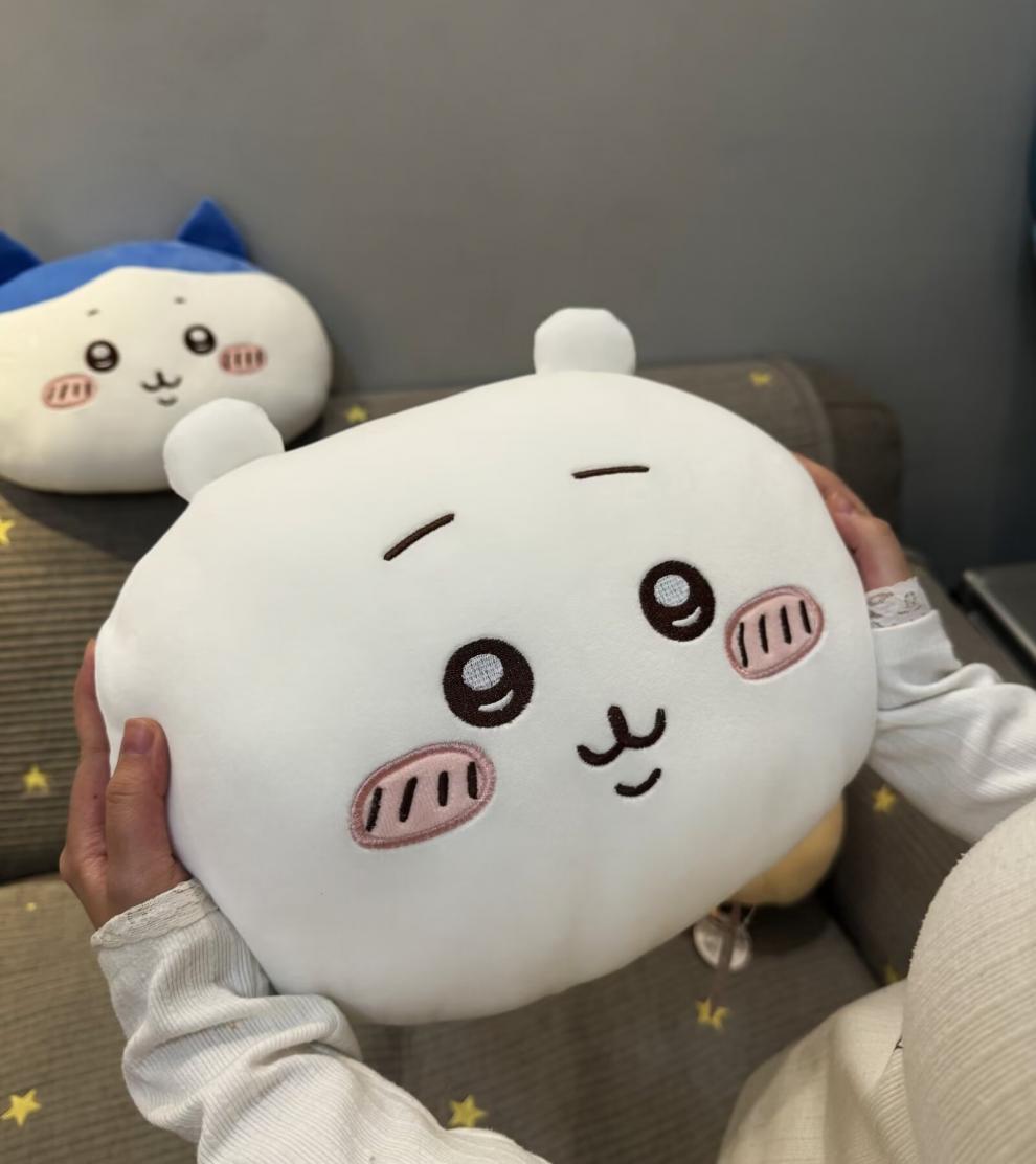 Cartoon Cute Ji Yi Plush Car Headrest Neck Pillow Seat Cushion Lumbar Support Car Interior Decoration