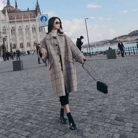 胖加肥特大码女装宽松毛呢外套2023秋冬季时尚呢子大衣200斤潮