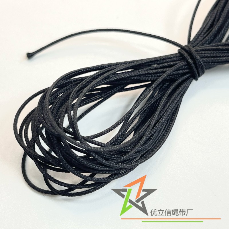 1mm黑色涤纶鱼丝包芯绳 透明胶丝绳 耐磨手机挂绳 装饰品吊绳