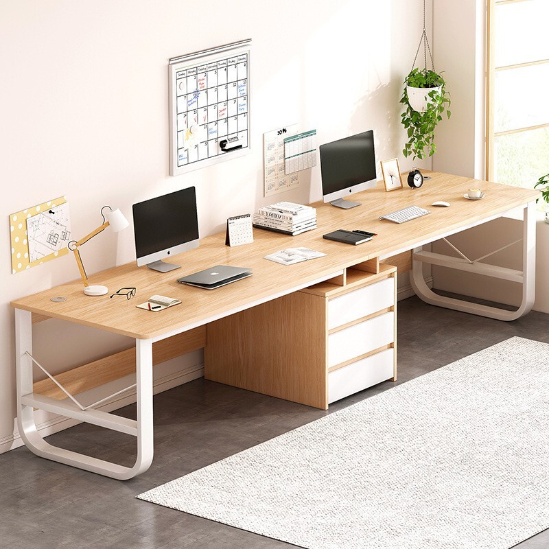 Computer Desk, Office Desk, Double Long Table, Bedroom Home Use, Student Study Desk, Writing Desk, Work Desk