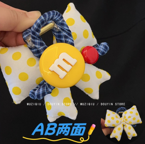 时尚单品！可爱红色蝴蝶结缠绕布艺抓夹ins高级感洋气搭发夹|undefined