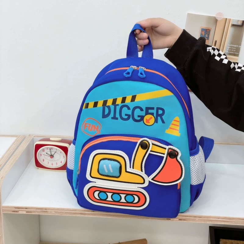 Cartoon school bag for kindergarten, card holder, children's backpack for boys and girls