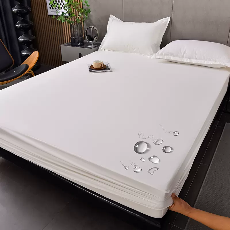 全棉防水床笠单件纯棉隔尿透气床罩防滑席梦思床垫保护套产品代发
