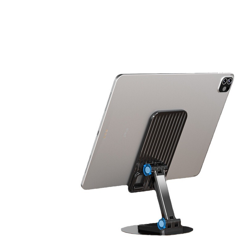 手机桌面平板支架金属圆盘 适用ipadpro升降折叠支撑网红直播旋转|undefined