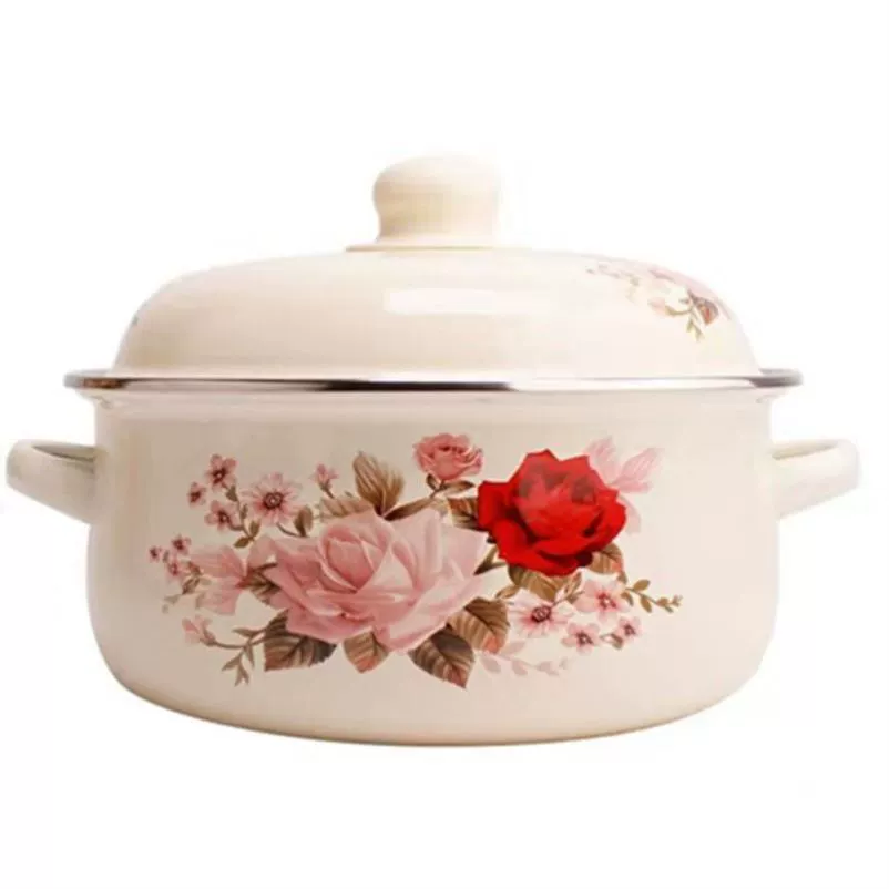 Lard enamel basin food grade thickened oil tank high temperature resistant large capacity meat oil kitchen household use can be stored in refrigerator