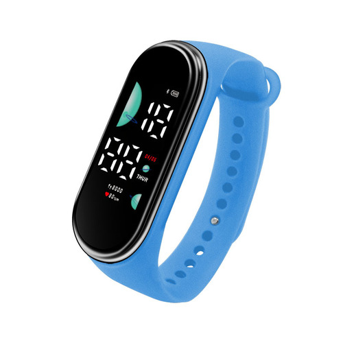 New Student Electronic Watch Candy Color Model 9 LED Bracelet Touch Waterproof Children's Personality Watch Wholesale