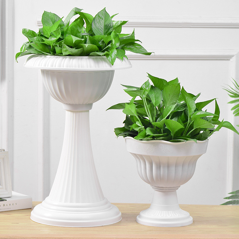 Hydroponic flower pot plastic balcony foreign trade vegetable gardening container large succulent creative plastic flower pot