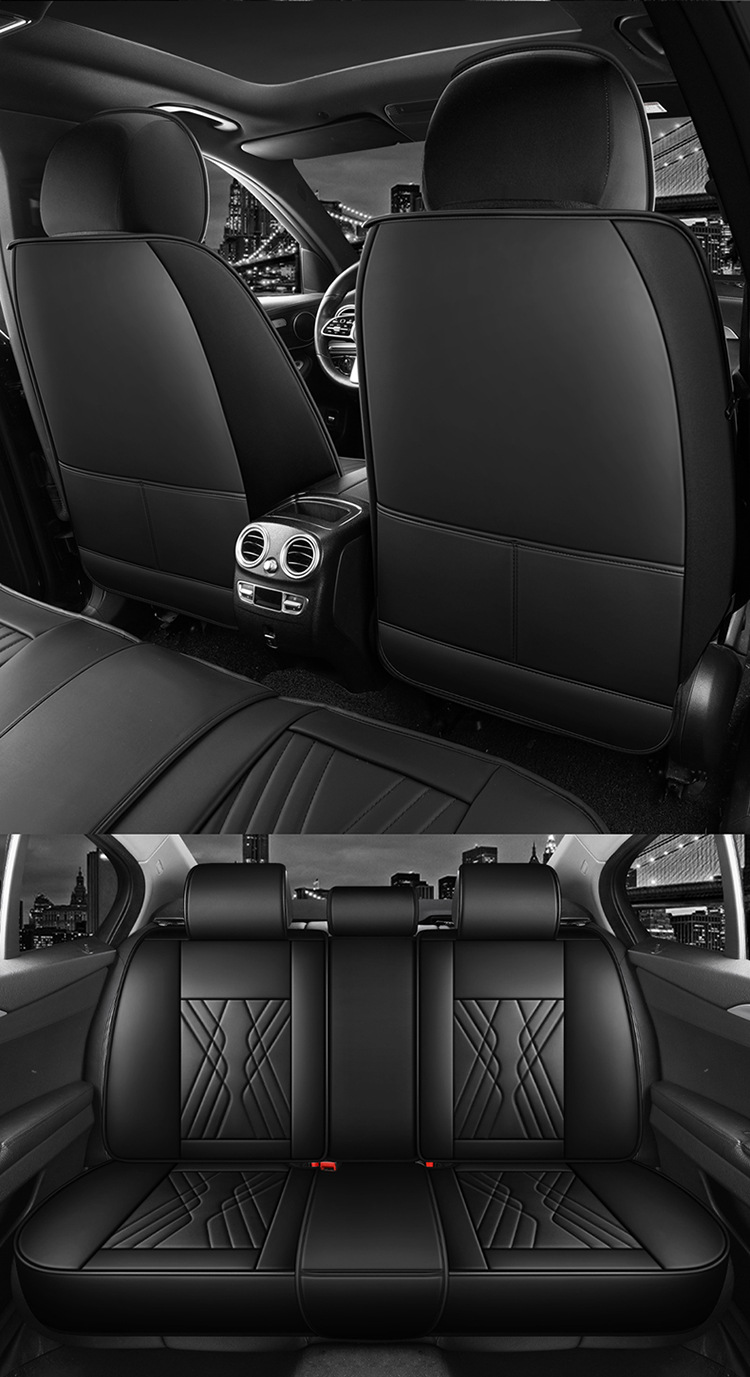 25 New Car Seat Cushions, Universal for All Seasons, Fully Surrounded by Nappa Leather Car Cushions, Five-Seater Car Cushions and Seat Covers for Drop Shipping