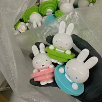 Аутентичная объемная кукла Miffy с крышкой в виде кролика, твердый материал из ПВХ со стальным штампом, сделай сам, кухонные искусственные игрушечные украшения
