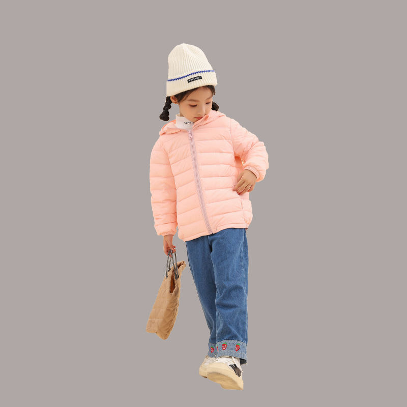 2024 chaqueta de plumas para niños nuevos ligero corto mediano y grande abrigo de algodón acolchado para niños Otoño e Invierno chaqueta acolchada de algodón abrigo de bebé