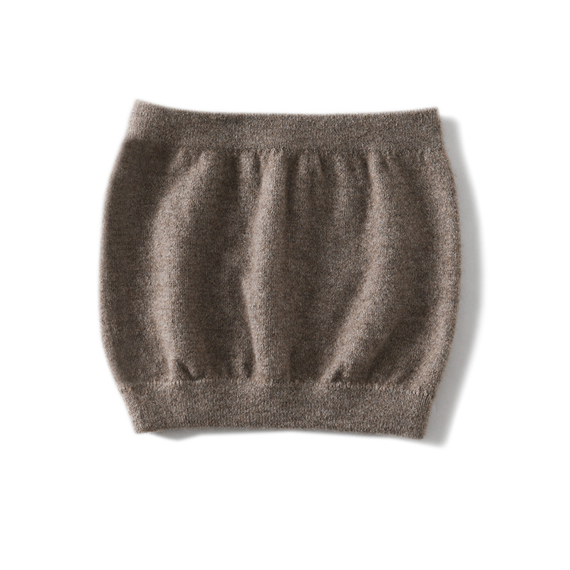 35% Cashmere 2026 Autumn/Winter New Style Unisex Short Thick Windproof Cold Protection Inner Wear Warm Knit Waist Support