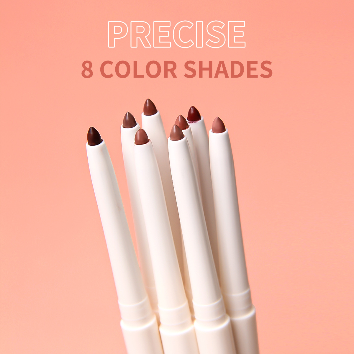 Comercio exterior transfronterizo OLIBOLLA color mate 8 color delineador de labios duradero impermeable y no se desvanece lápiz labial lápiz labial