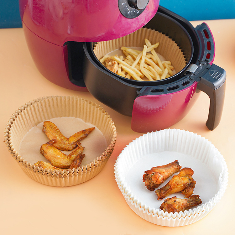 エアフライヤー専用紙油取り紙パッド紙焼き家庭用食品シリコン油紙円形紙皿|undefined