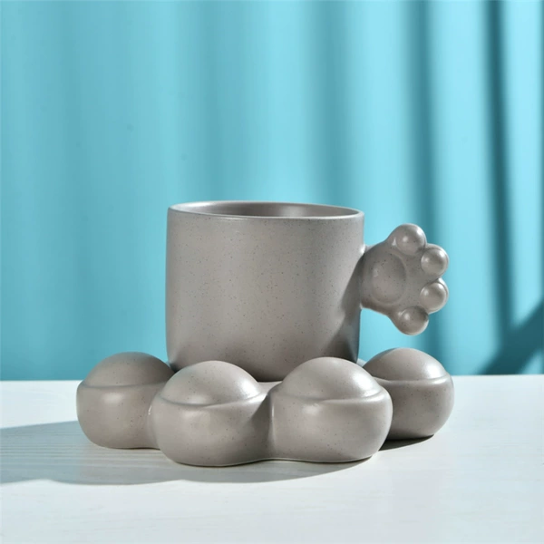 Cat Cup Cup-Gray 320ml