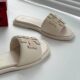 Tb2024 New Summer Slippers for Women, Fashionable, Casual, Comfortable and Versatile Genuine Leather Flats Bottom Outer Wear Leaky Toe Slippers