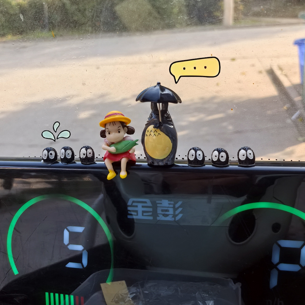 Decoración de automóviles eléctricos, adornos de automóviles de baterías, pantalla encantadora de la consola central de la motocicleta, muñeca de la niña