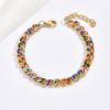 Fashionable accessory stainless steel, bracelet, European style, simple and elegant design, wholesale