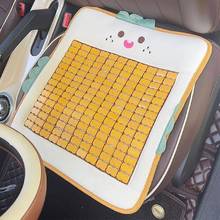 车载好物可爱麻将汽车凉席坐垫夏季凉垫单片车载座垫透气竹座垫