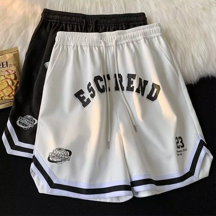 Sports summer shorts, thin basketball casual trousers, American style, loose fit