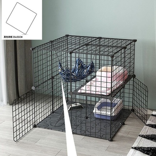 DIY free combination of magic pieces to assemble pet cage fence isolation fence cat cage dog cage rabbit cage wire mesh resin