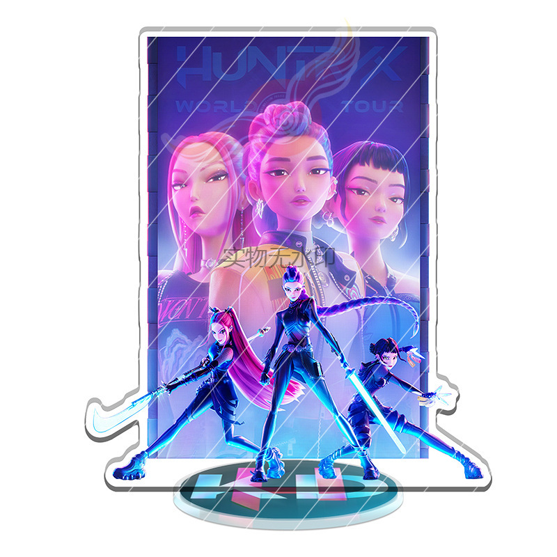 KPOP猎魔女团韩流K-POP:Demon Hunters Huntrix周边精雕内印立牌|undefined
