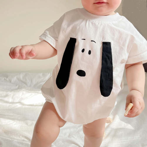 24 summer new Korean style baby harem ins style puppy style baby harem children's bag fart clothing baby clothes