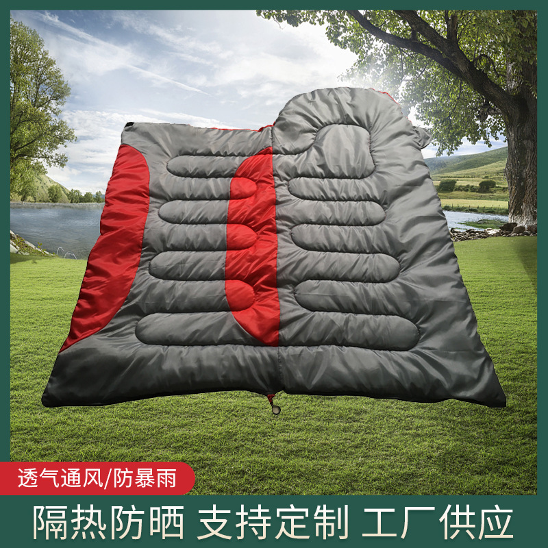 지퍼 슬리핑 백 봉투 슬리핑 백 따뜻한 야외 캠핑 슬리핑 백 사무실 정오 슬리핑 백 성인 슬리핑 백