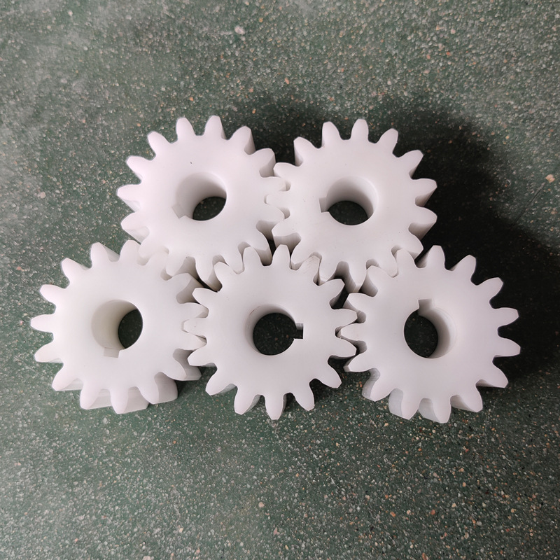 注塑加工舵机尼龙齿轮米黄色MC浇筑齿轮机加工POM齿轮PEEK齿轮