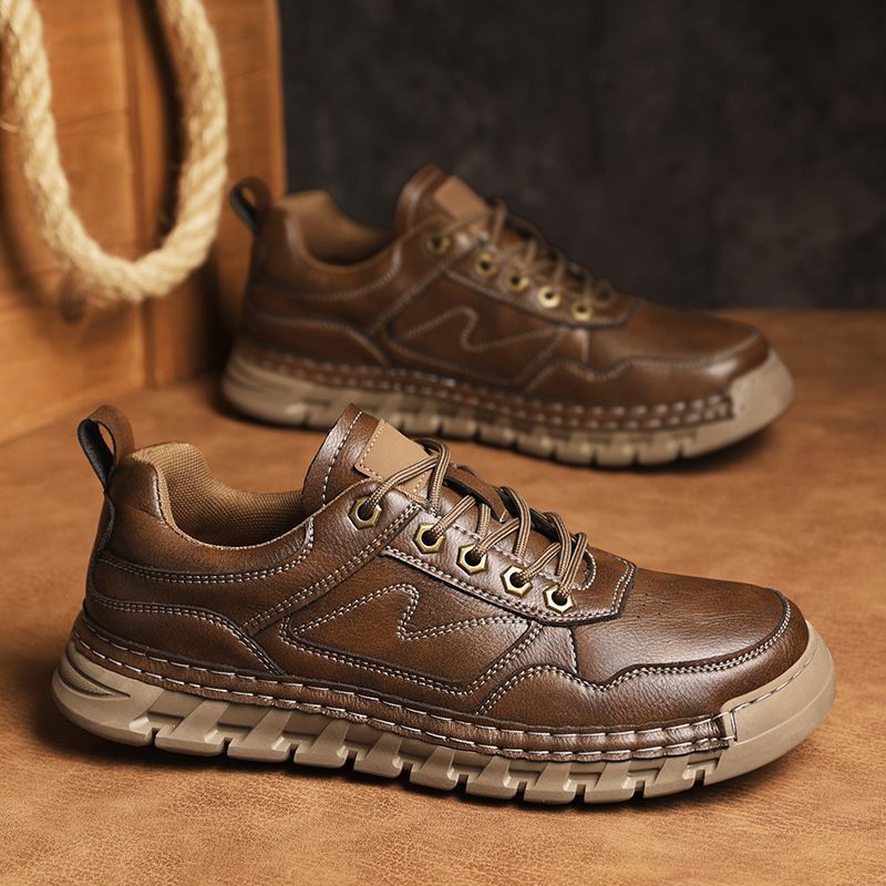 出口美国原单撤柜捡漏新款休闲鞋男大码复古软底手工