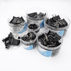Black Long Tail Clips, Large and Small Metal Tail Clips, Invoice Binding Clips, Office Documents Stationery Clips, Wholesale