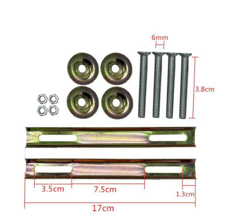 Motorcycle takeaway strip rear shelf motorcycle tail box bottom plate fixed strip electric car tail box fixed strip