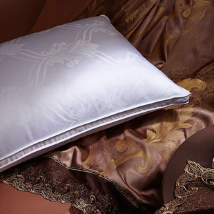 Viano Five-Star Hotel Goose Down Pillow Cotton Neck Pillow 95 Hungarian Down Pillow Core Single Adult