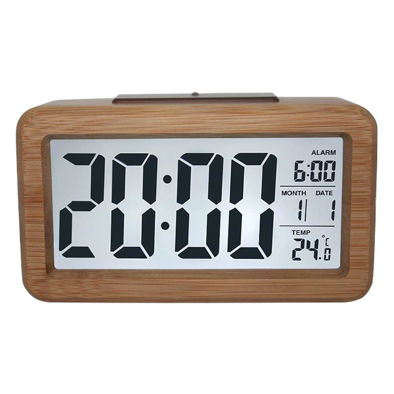 Амазонка Простой Продукт Электронные Часы Твердой Древесины Будильник Мода Электронный Подарок Умные Часы 1902