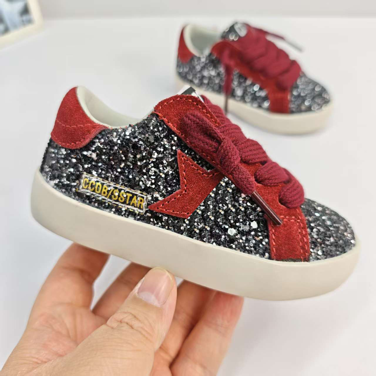 1089 primavera nuevas zapatillas de deporte estrella para niños moda coreana zapatos casuales para niñas suela blanda zapatos sucios sucios sucios