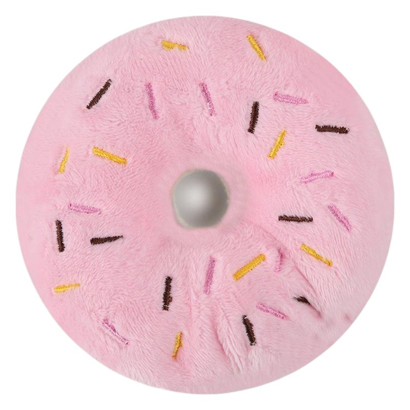En stock en stock al por mayor de sonido clásico de peluche donut perro de juguete para mascotas juguete de perro de sonido