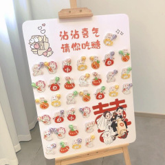 小紅書の縁起物棒棒糖、婚約、結婚式、ウェディングの路標、指示板、KTボード、ウォーターボード、ウェディングデコレーション