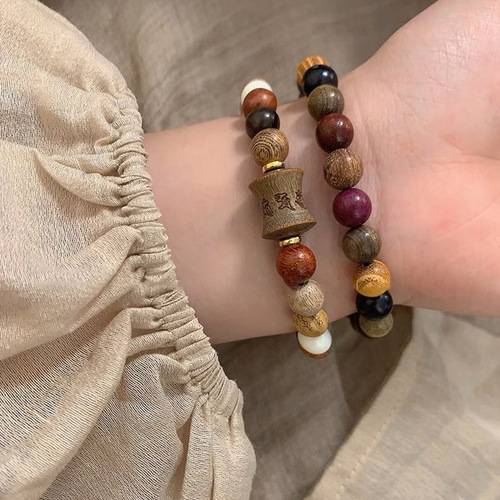 Summer Colorful Ceramic Bead Flower Bracelet for Girls and Best Friends, Shoushan Stone Bamboo Joint Star Splicing Bracelet Accessory