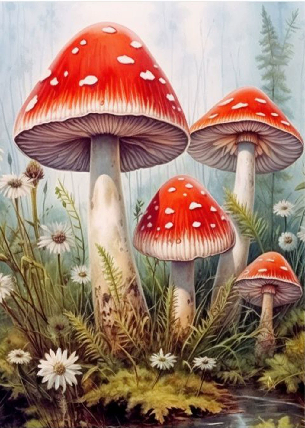 Картина алмазной мозаики 5D, Пляжный ракушечный пейзаж, 30×40 см, полный стирт DIY набор