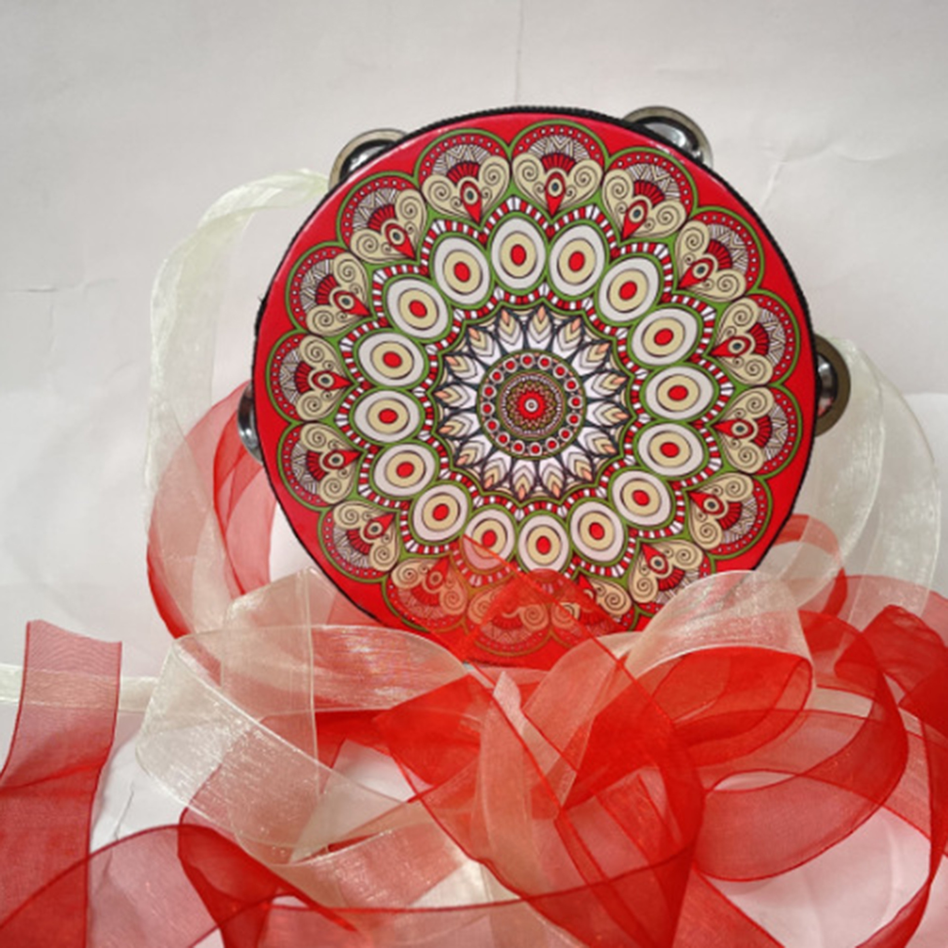 Instrumento musical Orf tambor mano juguetes para niños pequeños tambor mano volador objetos de baile exóticos campanas flotantes