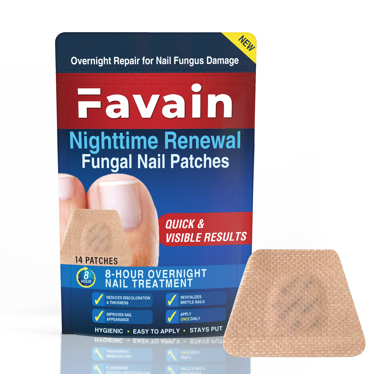 Favain Cross-Border Nail Stickers, Nail Repair Correction Stickers, Foot Care Nail Stickers