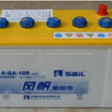 .风帆6-QA-105A12V105AH汽车启动电瓶蓄电池6-QW-105AH
