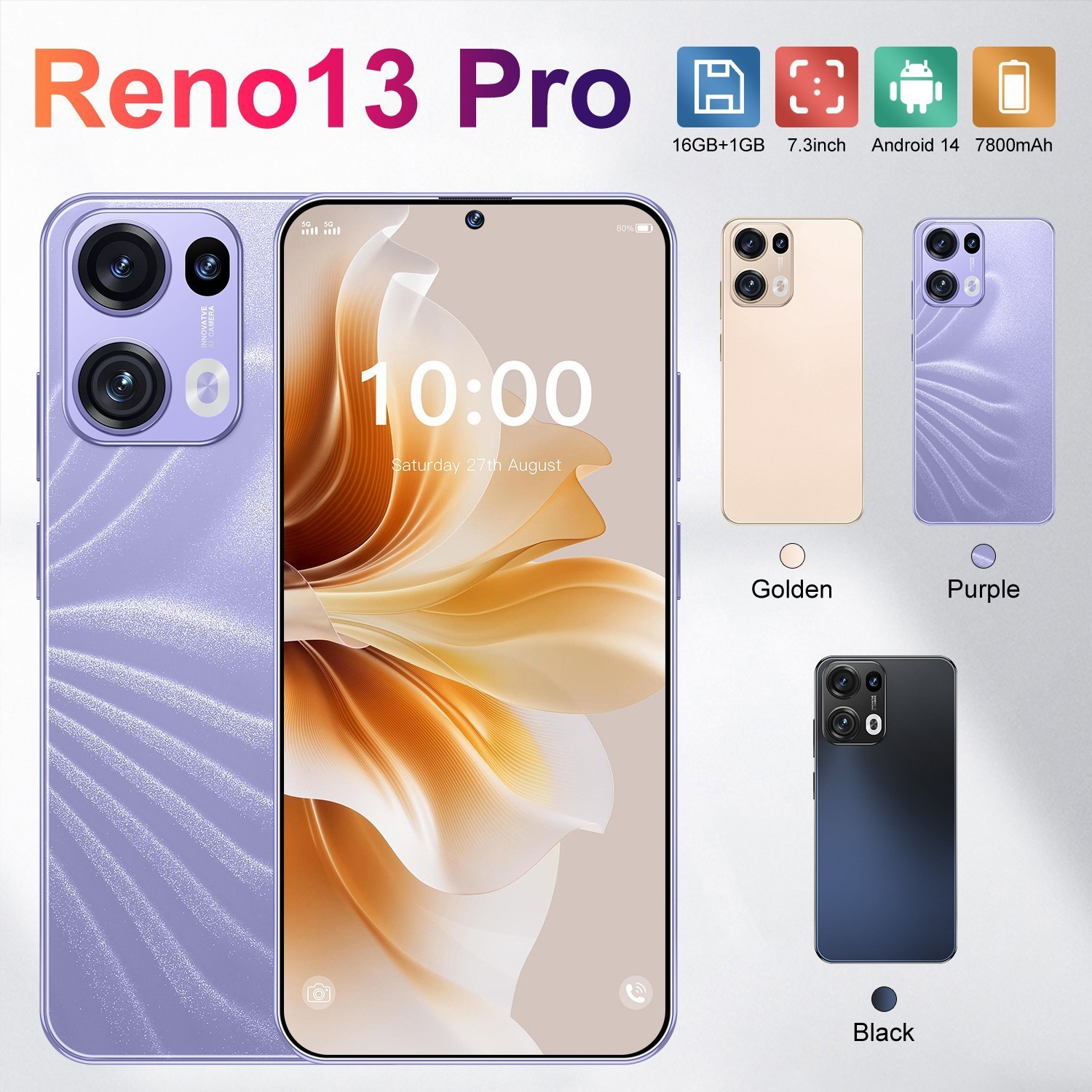 Cugo Cross-Border Mobile Phone New Product Reno13Pro Android System All-In-One Machine Is Exclusively Available for Cross-Border Use